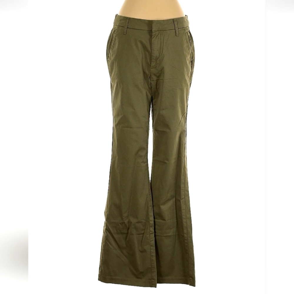 Outerknown Olive Green Flared Pants
